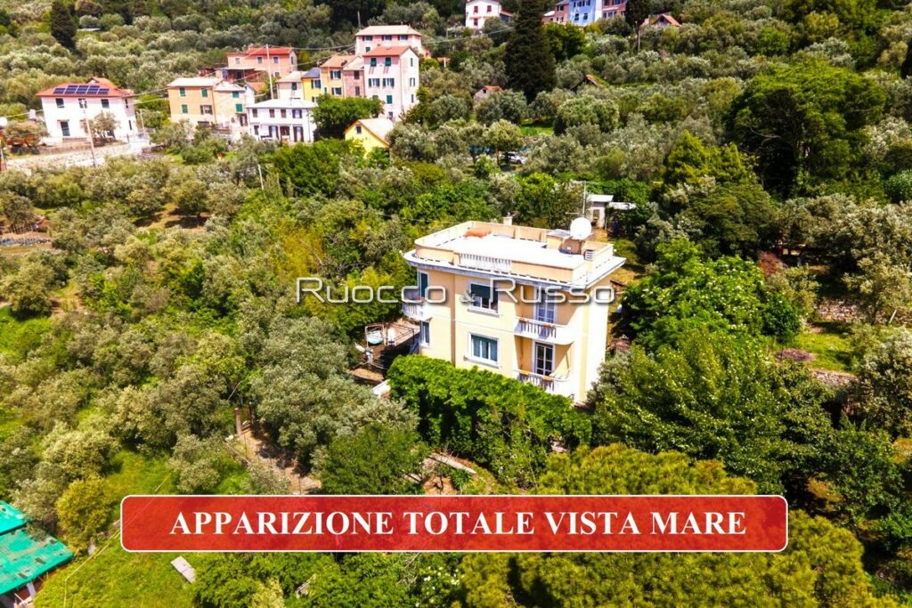 vendita genova apparizione villino vista mare terrazzo giardino box