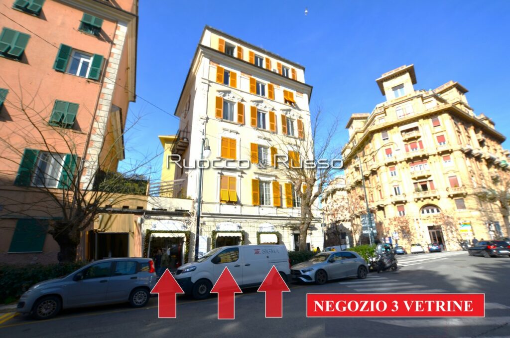 vendita genova castelletto negozio 3 vetrine perfetto 150 mq ottima rendita